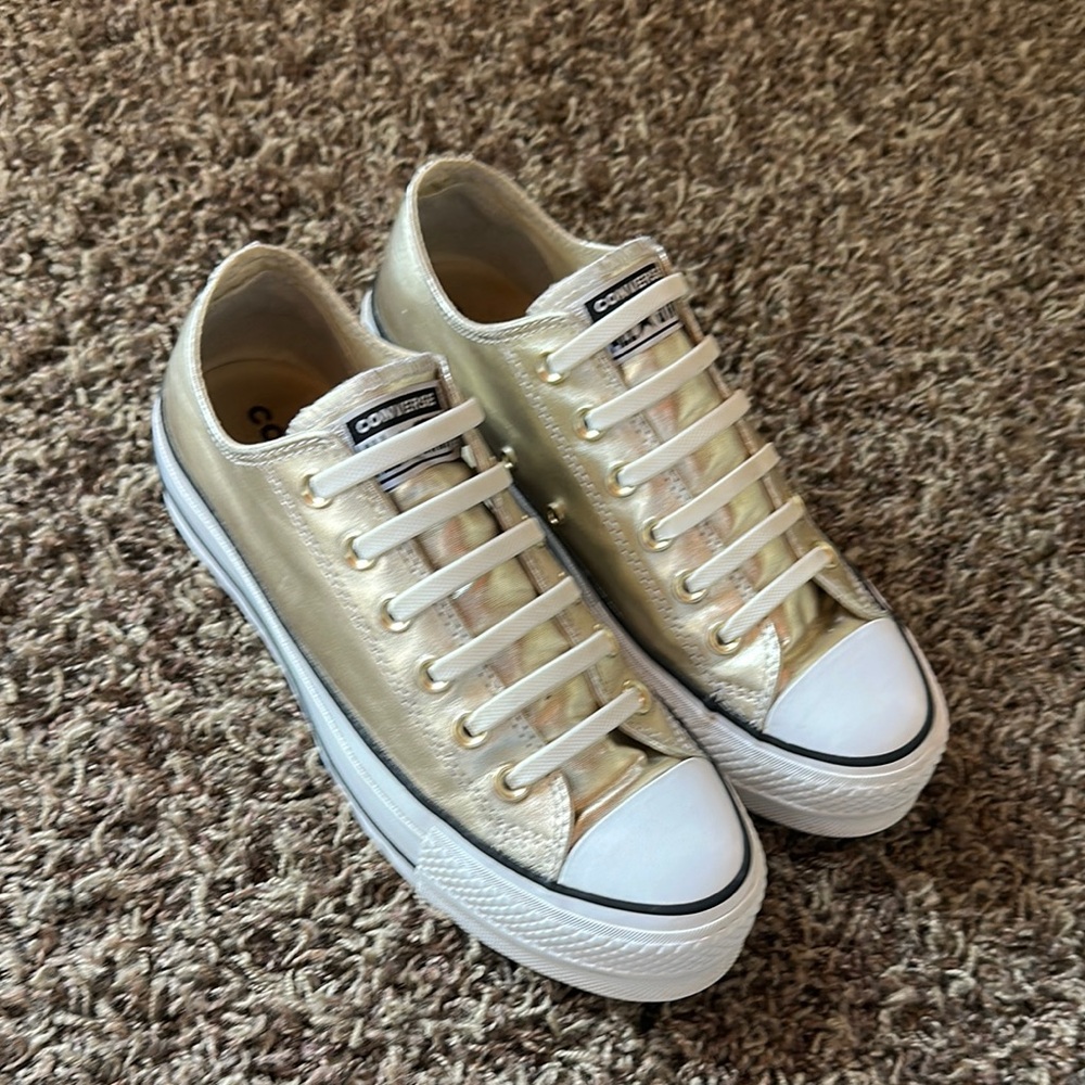 Converse Chuck Taylor Allstars platform- gold